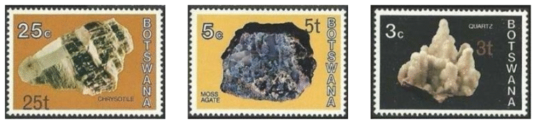 Mineral Stamps from Botswana