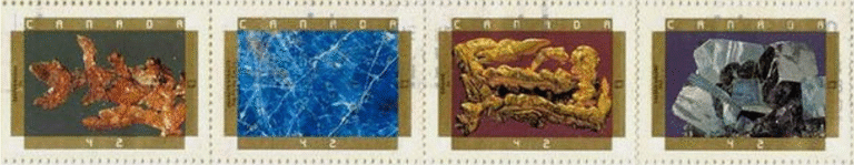Mineral Stamps from Canada