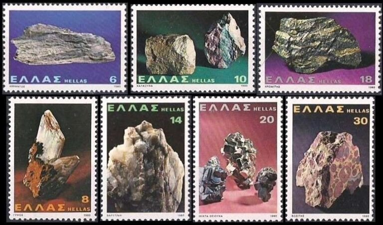 Mineral Stamps from Greece
