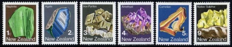 Mineral Stamps from New Zealand