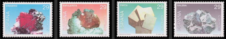 Mineral Stamps from Spain