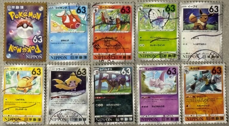 Japan – 2021 – Pokémon 63‑yen Sheet – 10 Stamps